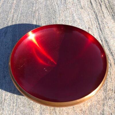 Vintage Odel Kobber Copper and Enamel Bowl - Norway