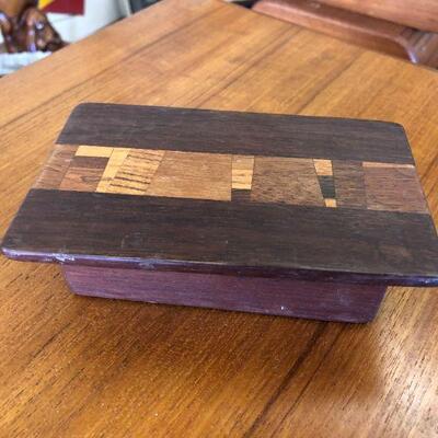 Vintage wood trinket box