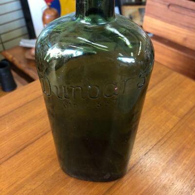 Vintage Dunbars green bottle