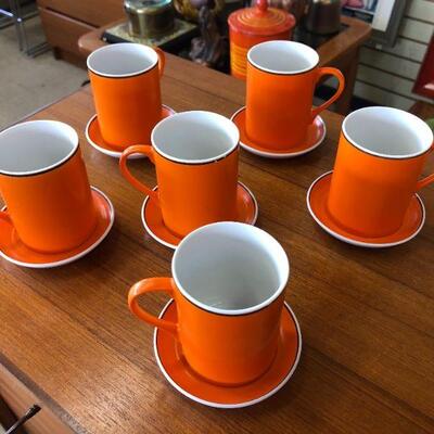 Schmid demitasse coffee cups and saucers