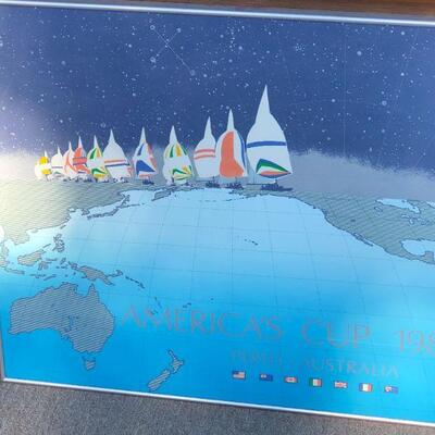 Vintage America's Cup litho
