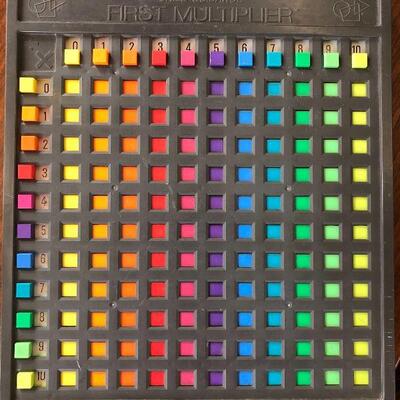 Vintage children's multiplier teaching aid