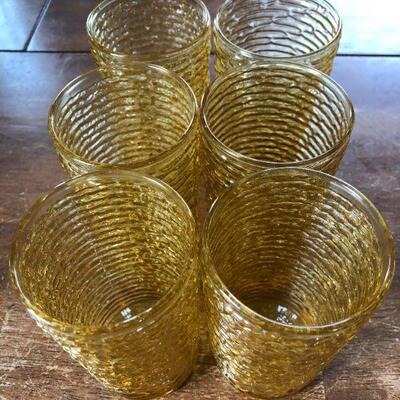 Mid century Anchor Hocking honey glass