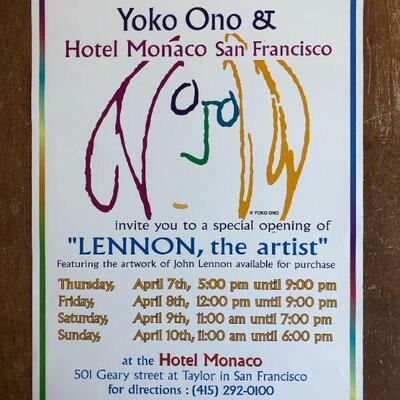 John Lennon Yoko Ono poster