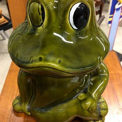 Vintage frog cookie jar