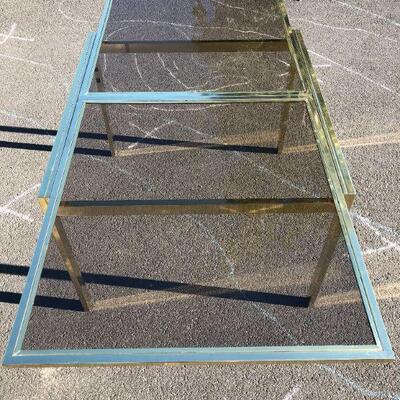 Milo Baughman DIA brass table