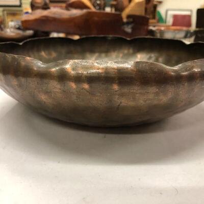 Craftsman Co hand hammered copper bowl