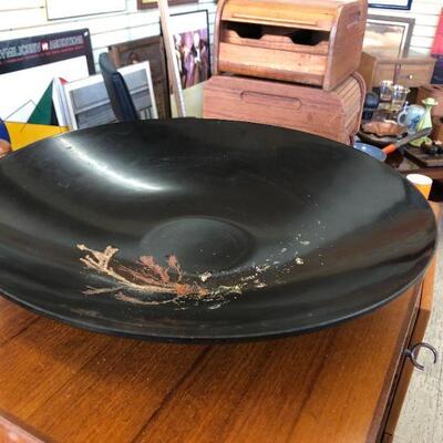 Couroc coral salad bowl