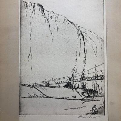 William Woollett Boulder Dam litho