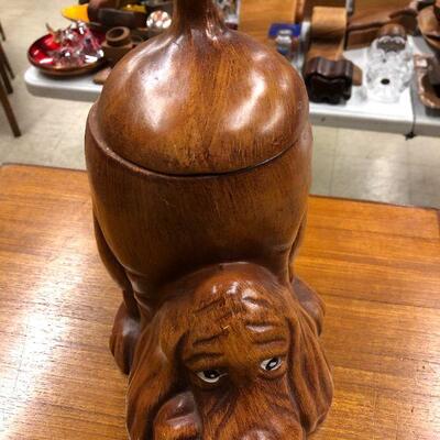 Vintage dog cookie jar