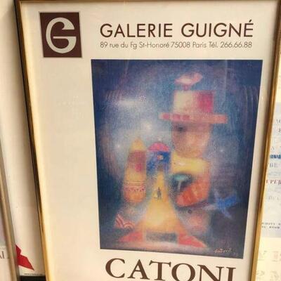 Vintage Jacky Catoni litho