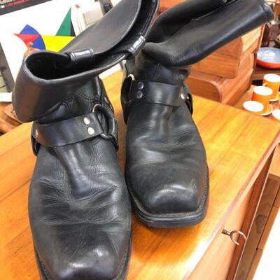 Vintage motorcycle boots