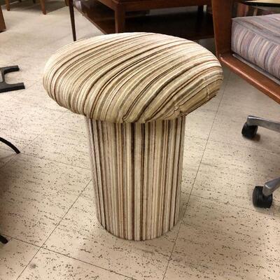 Mid century upholstered footstool