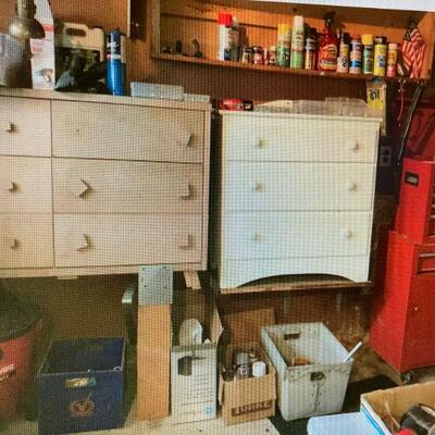 2 dressers, Craftsman tall red tool box