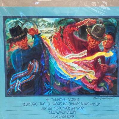 Charles Banks Wilson Exhibition Poster, signed by the artist