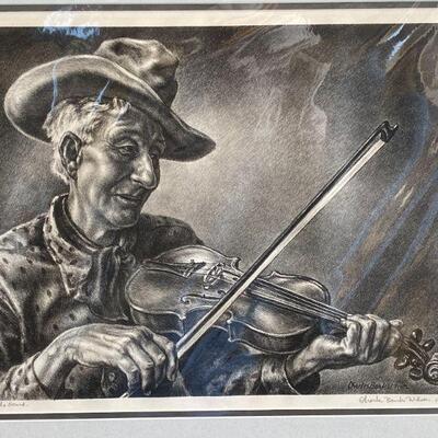 Charles Banks Wilson lithograph. "Sugar in the Goard" signed and dated, 1968.