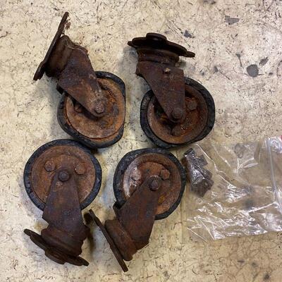 original wheels - Mission Style Baker's Rack
