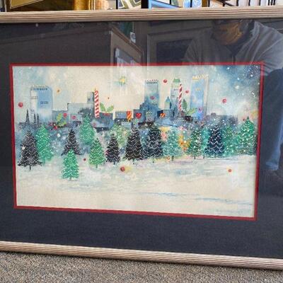 Nancy Godsby, Christmas Tulsa Skyline