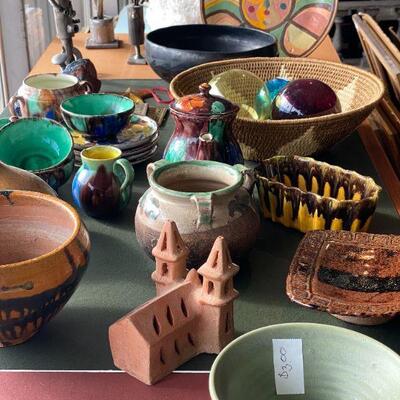 Assortment of Pottery and Baskets