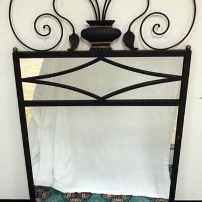 1120	HANGING MIRROR IN IRON FRAME WITH URN AND SCROLLED TOP, 30 IN X 52 IN	50	100	25	PLEASE PAY ATTENTION FOR DAILY ADDITIONS TO THIS...
