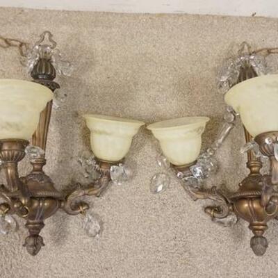 1052	PAIR OF 3 LIGHT HANGING LIGHT FIXTURES	50	100	25	PLEASE PAY ATTENTION FOR DAILY ADDITIONS TO THIS SALE. PARTIAL UPLOADS WILL BE MADE...