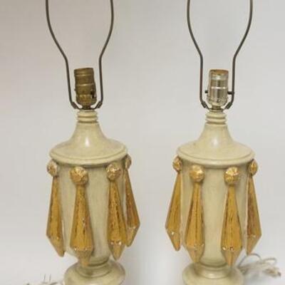 1158	PAIR OF TABLE LAMPS, 31 IN HIGH	25	50	10	PLEASE PAY ATTENTION FOR DAILY ADDITIONS TO THIS SALE. PARTIAL UPLOADS WILL BE MADE UP...
