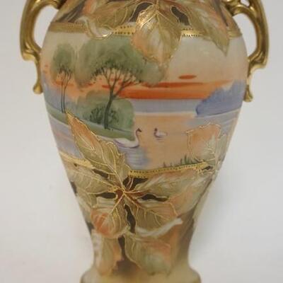 1057	HAND PAINTED NIPPON VASE W/GREEN WREATH MARK, 8 1/4 IN	50	100	25	PLEASE PAY ATTENTION FOR DAILY ADDITIONS TO THIS SALE. PARTIAL...