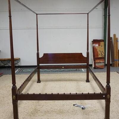 1079	KINDEL QUEEN SIZE TESTER BED, APPROXIMATELY 85 IN HIGH	250	500	100	PLEASE PAY ATTENTION FOR DAILY ADDITIONS TO THIS SALE. PARTIAL...