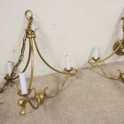 1160	PAIR OF ART NOUVEAU STYLE BRASS 3 LIGHT HANGING FIXTURES, 22 1/2 IN HIGH, FIXTURE SATIN	75	150	25	PLEASE PAY ATTENTION FOR DAILY...
