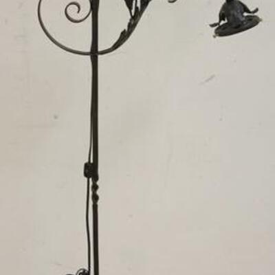 1202	WROUGHT IRON FLOOR LAMP, 63 1/2 IN HIGH	50	100	20	PLEASE PAY ATTENTION FOR DAILY ADDITIONS TO THIS SALE. PARTIAL UPLOADS WILL BE...