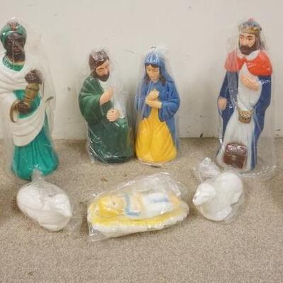 1203	9 PIECE NATIVITY SET, TALLEST FIGURE IS 22 1/2 IN	25	50	10	PLEASE PAY ATTENTION FOR DAILY ADDITIONS TO THIS SALE. PARTIAL UPLOADS...