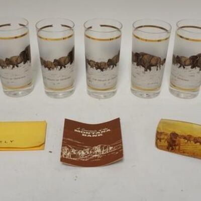 1063	GROUP OF MID CNETURY MODERN BUFFALO GLASSES SIGNED L PETERS	50	100	25	PLEASE PAY ATTENTION FOR DAILY ADDITIONS TO THIS SALE. PARTIAL...