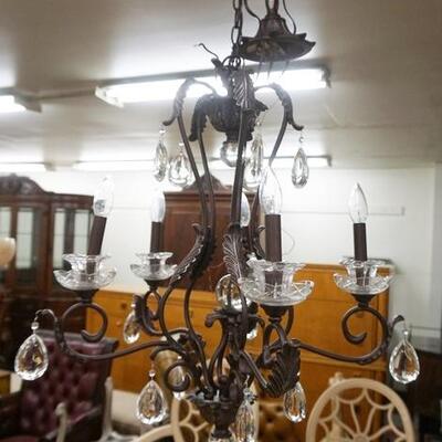 1174	LARGE HANGING CHANDELIER W/PRISMS, 28 IN HIGH	100	200	50	PLEASE PAY ATTENTION FOR DAILY ADDITIONS TO THIS SALE. PARTIAL UPLOADS WILL...