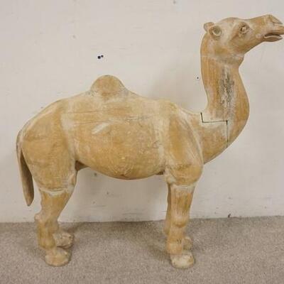1065	LARGE WOOD SCULPTURED CAMEL, APPROXIMATELY 24 IN HIGH X 35 IN WIDE	100	200	50	PLEASE PAY ATTENTION FOR DAILY ADDITIONS TO THIS SALE....