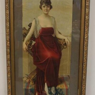 1177	FOOT REST HOSIERY AD PRINT OF A LADY IN A MARBELIZED FRAME, 16 1/2 IN X 30 1/2 IN OVERALL	50	100	20	PLEASE PAY ATTENTION FOR DAILY...