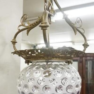 1172	HANGING VICTORIAN FIXTURE W/AMEHYST GLOBE, GLOBE DAMAGED, APPROXIMATELY 29 IN HIGH	100	200	50	PLEASE PAY ATTENTION FOR DAILY...