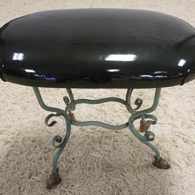 1138	SMALL WROUGHT IRON BENCH WITH DOLPHIN FEET, 21 1/2 IN X 15 IN X 17 IN	50	100	25	PLEASE PAY ATTENTION FOR DAILY ADDITIONS TO THIS...