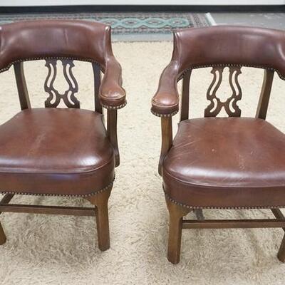 1111	PAIR OF KIMBALL LEATHER ARM CHAIRS, WEAR TO LEATHER	50	100	25	PLEASE PAY ATTENTION FOR DAILY ADDITIONS TO THIS SALE. PARTIAL UPLOADS...