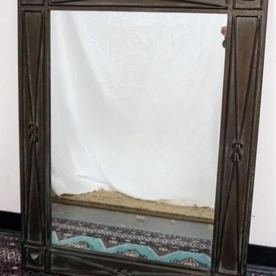 1121	MIRROR IN METAL FRAME WITH ORNAMENTAL KNOTTED BOWTIE BORDER, 32 IN X 43 IN	50	100	25	PLEASE PAY ATTENTION FOR DAILY ADDITIONS TO...