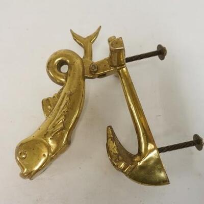 1083	LARGE BRASS NAUTICAL DOOR KNOCKER W/WHALE & ANCHOR, 8 IN HIGH	50	100	25	PLEASE PAY ATTENTION FOR DAILY ADDITIONS TO THIS SALE....