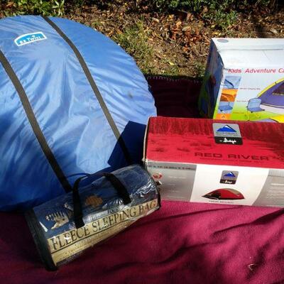 3 Camping Tents
https://ctbids.com/#!/description/share/679298 Kids tent and red 6 person tent are still in boxes. EZ twist tent appears...