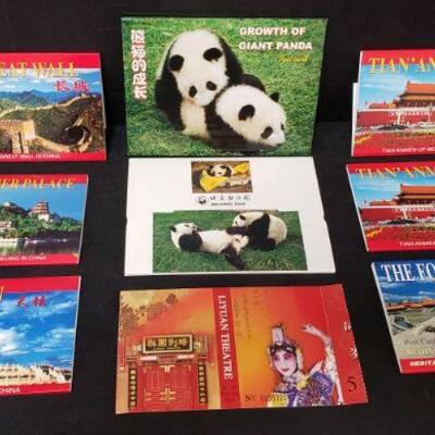 https://ctbids.com/#!/description/share/682189 Postcards from China include ones about The Great Wall, Giant Pandas, The Forbidden City...