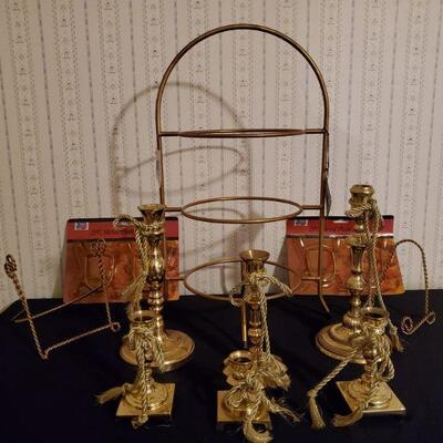 https://ctbids.com/#!/description/share/682542 Baldwin Brass Candlesticks and More. Collection of brass candlestick holder ranging from...