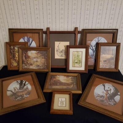 https://ctbids.com/#!/description/share/682540 Beautiful collection of framed art. 4 prints are Edward Art Products 10x12