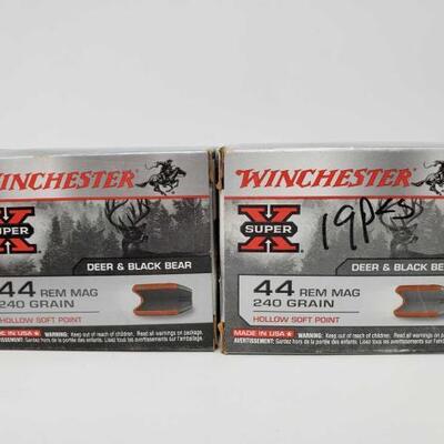 945 

39 Rounds Of 44 REM MAG 240 Grain Hollow Soft Point
39 Rounds Of 44 REM MAG 240 Grain Hollow Soft Point  