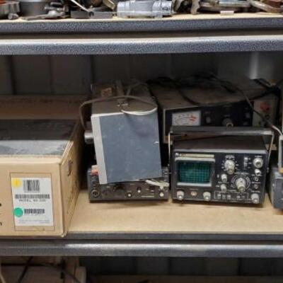 #7560 â€¢ Uniden SQ 530 Receiver, Mobile Equipment Power Supply, 1801 Frequency Counter, Signal Generator.