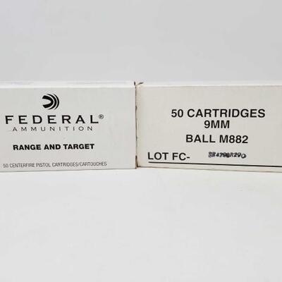 926 

50 Rounds Of 9mm Luger 115 Grain FMJ, and 50 Rounds Of 9mm Ball M882
50 Rounds Of 9mm Luger 115 Grain FMJ, and 50 Rounds Of 9mm...