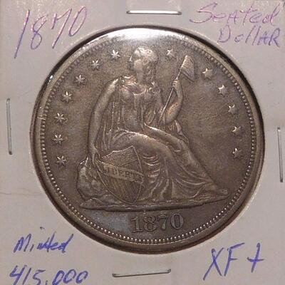 1870 Seated Liberty - Minted 415,000