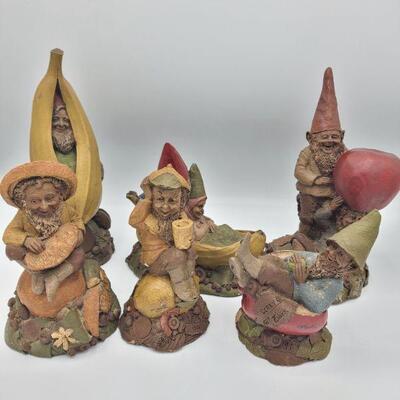 I like to eat, eat, eat apples and bananas!!!! Oranges and lemons are a plus. Four out of the six gnomes are signed by Tom Clark.  View...