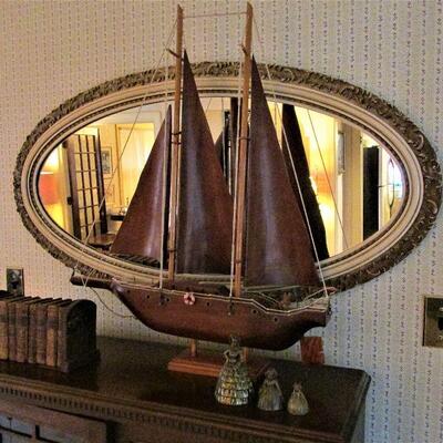 Hand carved ship